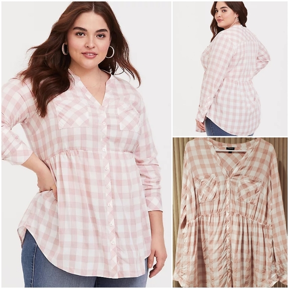 Torrid plaid babydoll - Picture 2 of 2